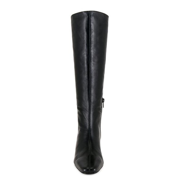 Tony Bianco Vixon Heeled Boot in Black 7 Womens Leather knee High - Picture 4 of 16
